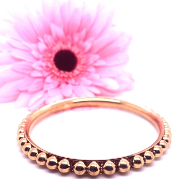 Large Gold Tone Beaded Bracelet - Picture 2 of 5